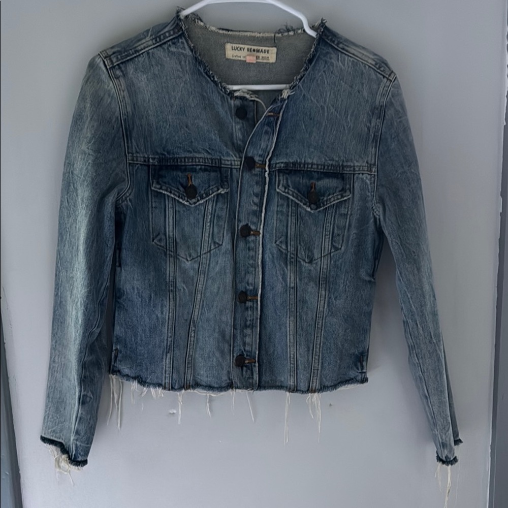 Lucky Brand Blue Jean Jacket Classic Denim Design